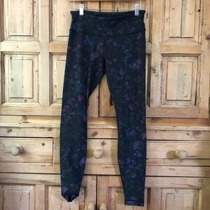 Lululemon 6 Wunder Under 28" Frozen‎ Flourish Leggings